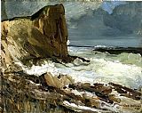 George Bellows Famous Paintings - Gull Rock and Whitehead